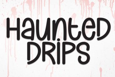 Haunted Drips Display Font