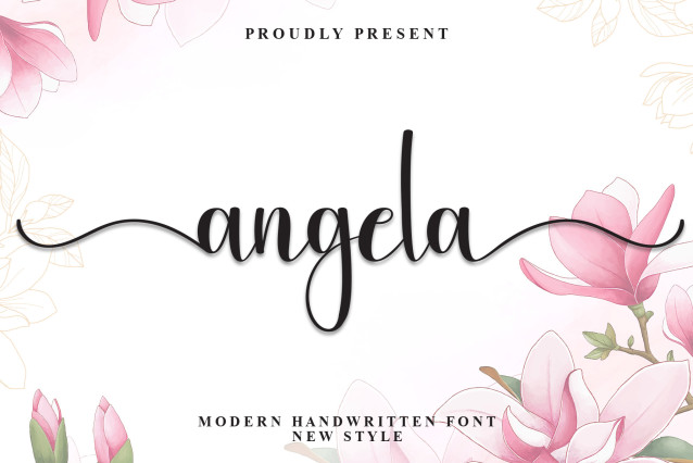 Angela Calligraphy Font - Befonts