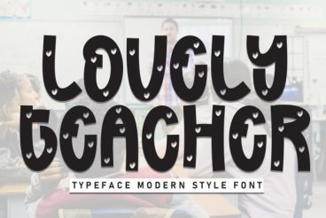 Lovely Teacher Display Font