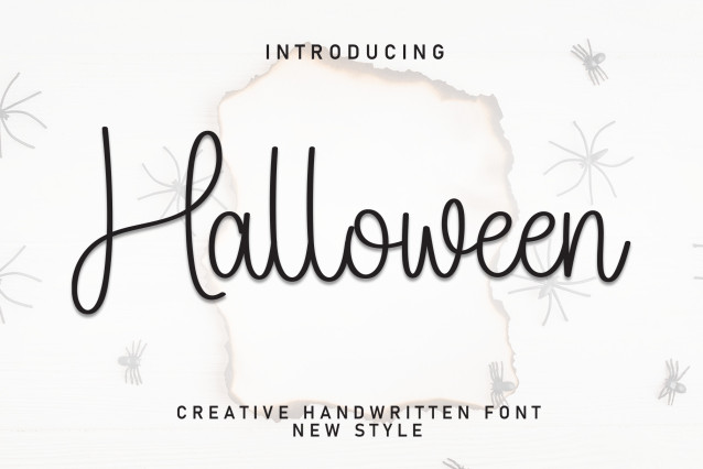 Halloween Script Font - Befonts