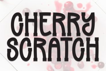 Cherry Scratch Display Font