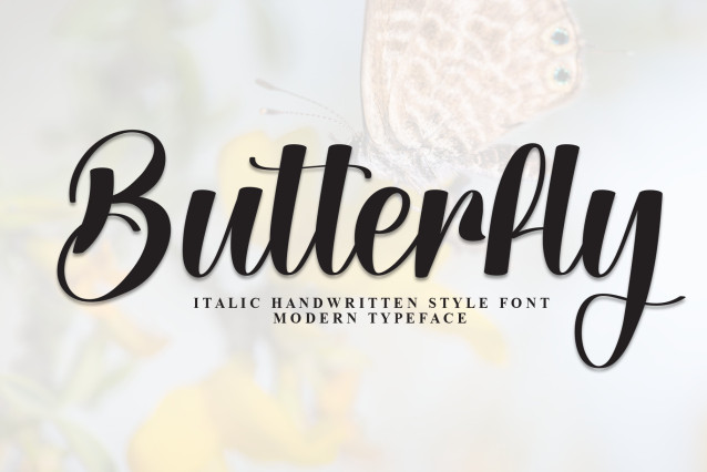 Butterfly Calligraphy Font - Befonts