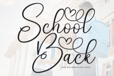 School Back Calligraphy Font