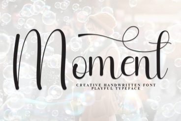 Moment Script Font