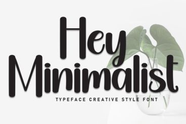 Hey Minimalist Handwritten Font