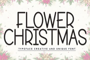 Flower Christmas Unique Font