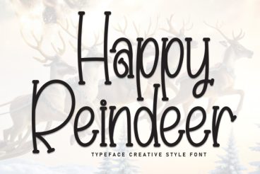 Happy Reindeer Font