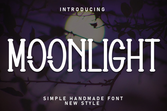 Moonlight Display Font - Befonts