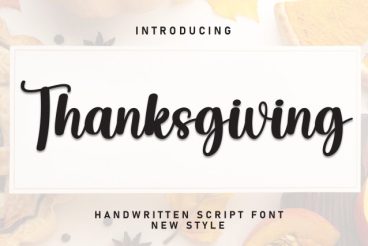 Thanksgiving Handwritten Font