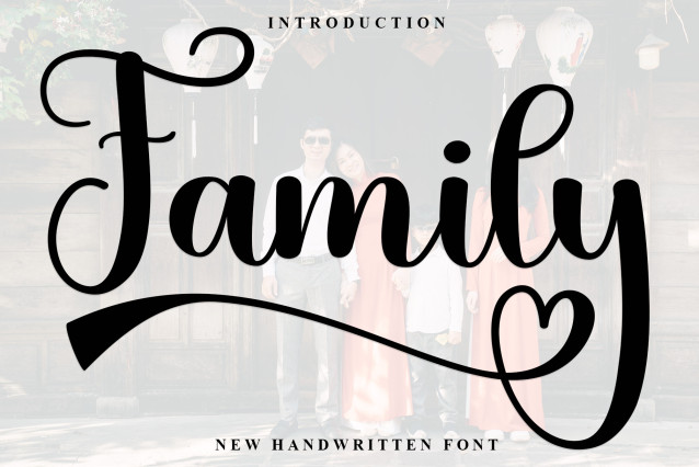Family Script Handwritten Font