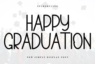 Happy Graduation Display Font
