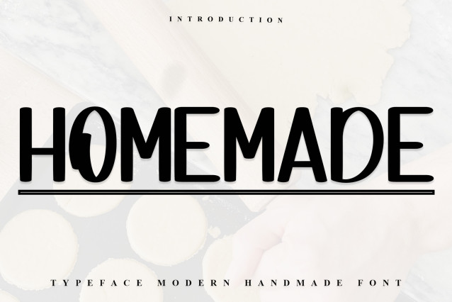 Homemade Display Font - Befonts