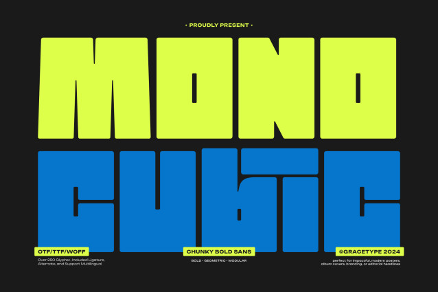 Mono Cubic Font
