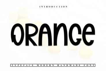 Orange Display Font