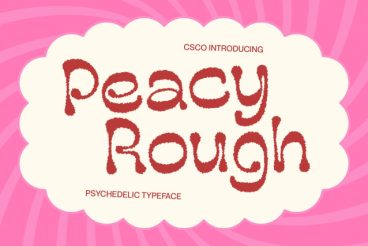 Peacy Rough Font