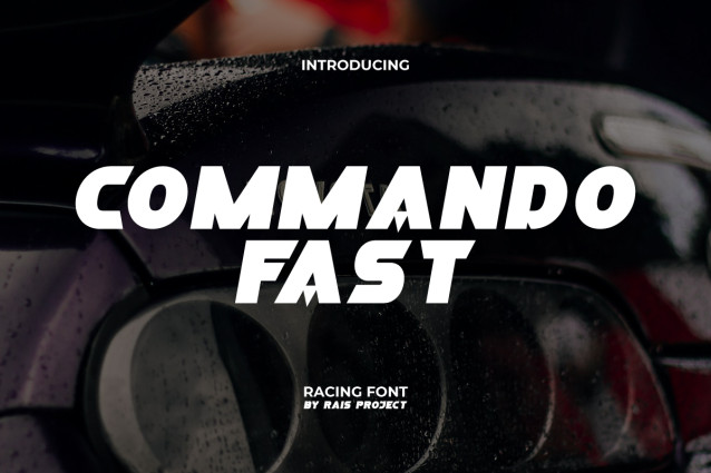 Commando Fast Font - Befonts