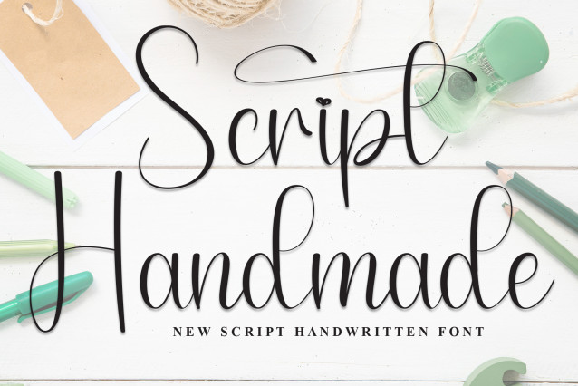 Script Handmade Handwritten Font - Download Free Font