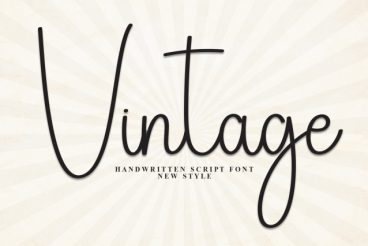 Vintage Handwritten Script Font