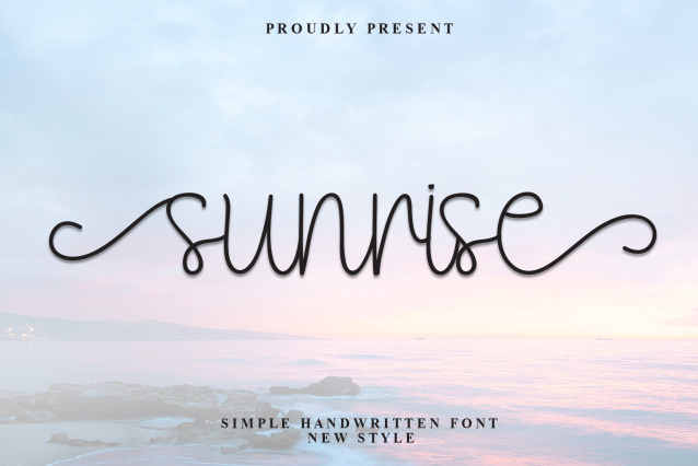 Sunrise Handwritten Font - Befonts
