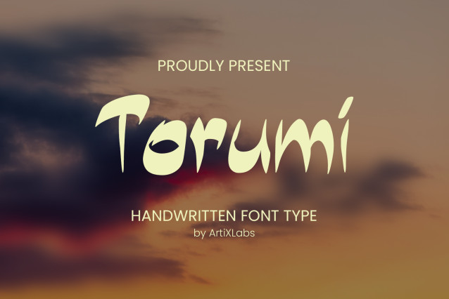 Torogi Lettering Design Torumi – Artistic Brush Display Typeface - Befonts