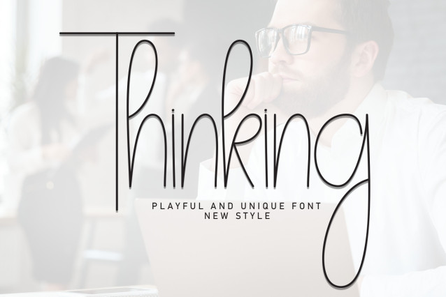 Thinking Unique Font - Befonts