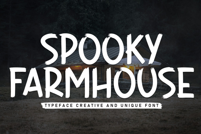 Spooky Farmhouse Script Font - Befonts