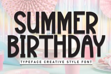 Summer Birthday Script Font