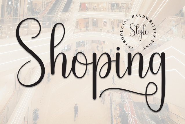 Shoping Handwritten Font - Befonts