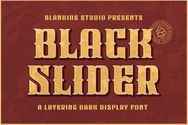 Black Slider Font