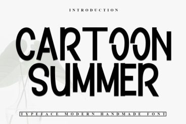Cartoon Summer Script Font