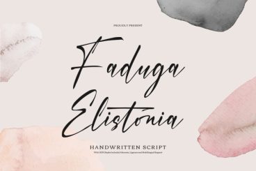 Faduga Elistonia | Handwritten Script