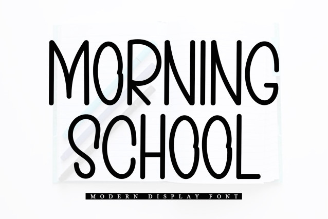 MORNING SCHOOL Script Font - Befonts