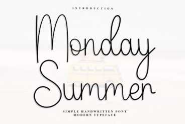 Monday Summer Handwritten Font