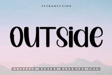 Outside Modern Display Font