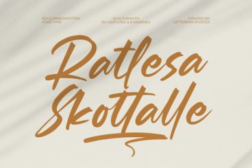 Ratlesa Skottalle – Bold Handwritten Font Type