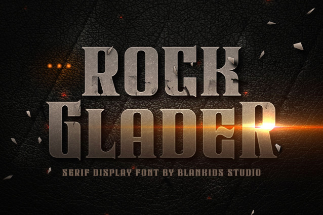 Rock Glader Font preview image 1
