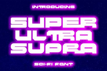 Super Ultra Supra – Futuristic Font