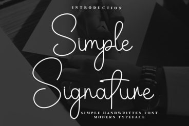 Simple Signature Handwritten Font