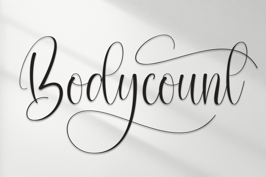 Bodycount Handwritten Font - Befonts