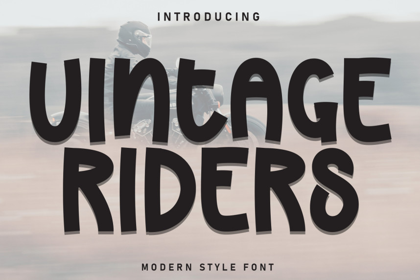 Vintage Riders Modern Script Font