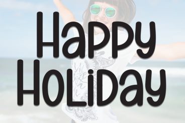 Happy Holiday Handwritten Font