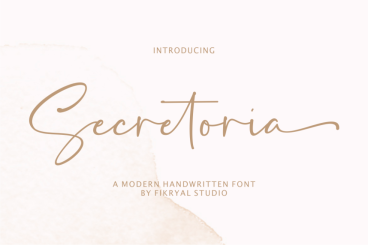 Secretoria - Modern Handwritten Font
