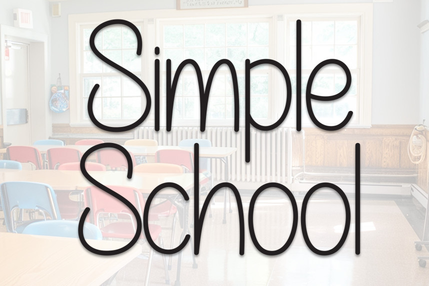 Simple School Font - Befonts
