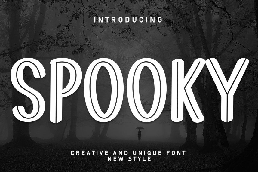 Spooky Unique Font - Befonts