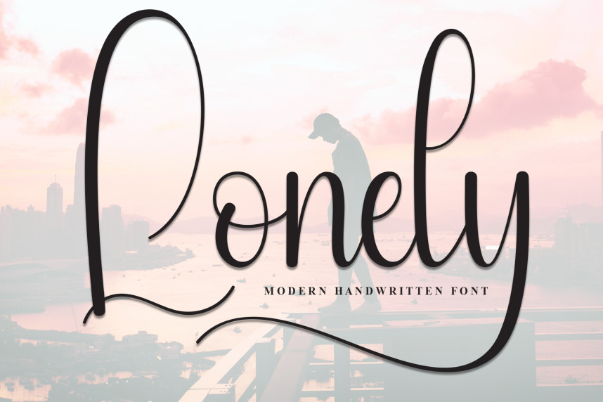 Lonely Handwritten Font - Befonts