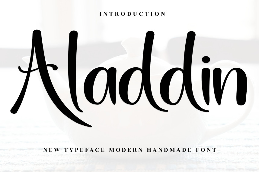 Aladdin Modern Handmade Font - Befonts