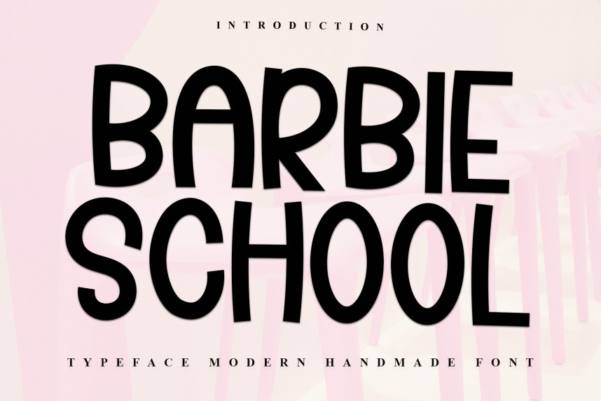 Barbie School Script Font - Befonts