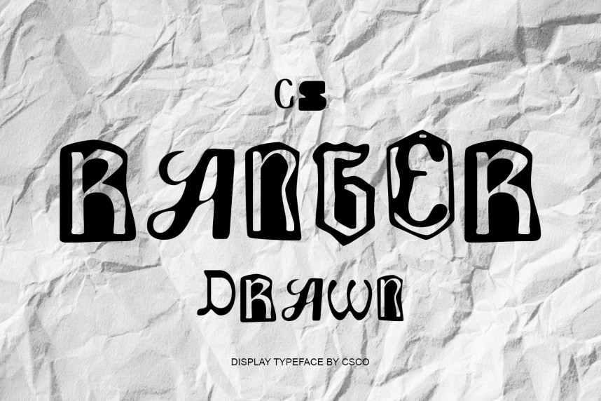 CS Ranger Drawn Font - Befonts