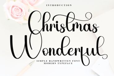 Christmas Wonderful Handwritten Font
