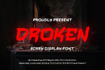 Droken - Horror Font
